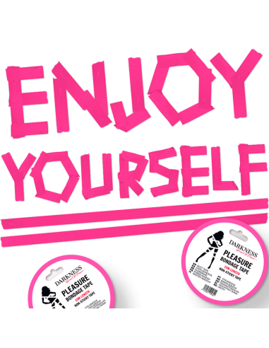 DARKNESS CINTA PARA BONDAGE ROSA NO PEGAJOSA 15 M