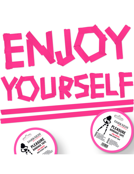 DARKNESS CINTA PARA BONDAGE ROSA NO PEGAJOSA 15 M