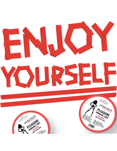 DARKNESS CINTA PARA BONDAGE ROJO NO PEGAJOSA 15 M