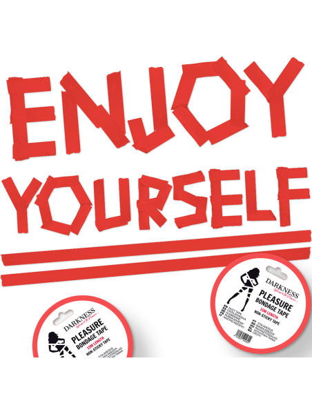 DARKNESS CINTA PARA BONDAGE ROJO NO PEGAJOSA 15 M