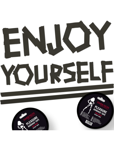 DARKNESS CINTA PARA BONDAGE NEGRO ADHESIVA 15M