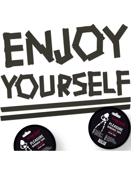 DARKNESS CINTA PARA BONDAGE NEGRO ADHESIVA 15M DARKNESS CINTA PARA BONDAGE NEGRO ADHESIVA 15M