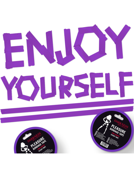 DARKNESS CINTA PARA BONDAGE LILA ADHESIVA 15M DARKNESS CINTA PARA BONDAGE LILA ADHESIVA 15M