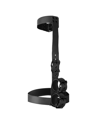 FETISH SUBMISSIVE BONDAGE CONJUNTO DE SUJECION PARA EL CUERPO DE CUELLO Y MUNEQUERAS