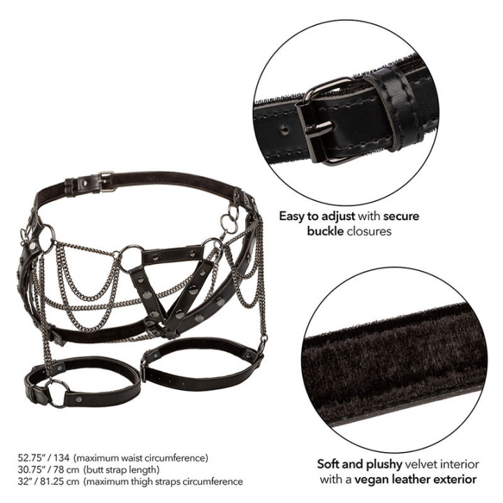 CALEXOTICS EUPHORIA ARNES DE MUSLO CON CADENAS PREMIUM TALLA PLUS