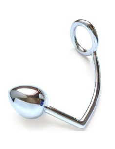 METAL HARD ANILLO CON GANCHO ANAL 40MM
