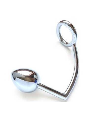 METAL HARD ANILLO CON GANCHO ANAL 40MM