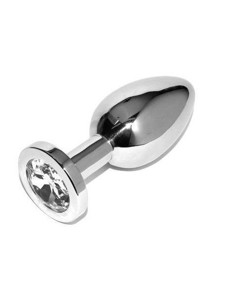 METAL HARD ANAL PLUG DIAMOND TRANSPARENTE SMALL 571CM METAL HARD ANAL PLUG DIAMOND TRANSPARENTE SMALL 571CM