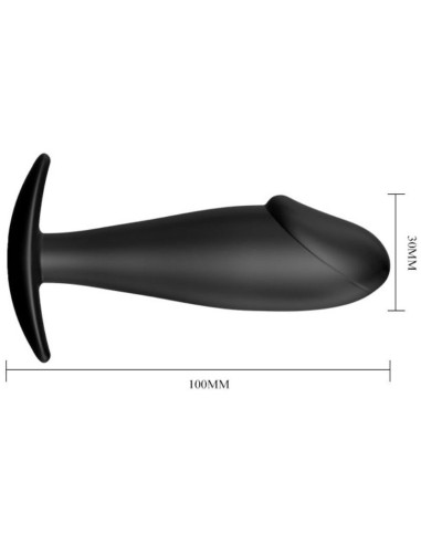 PRETTY LOVE PLUG ANAL SILICONA FORMA PENE NEGRO