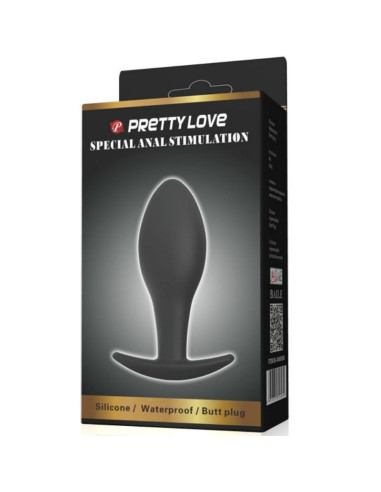 PRETTY LOVE PLUG ANAL SILICONA ANCLA 85 CM NEGRO