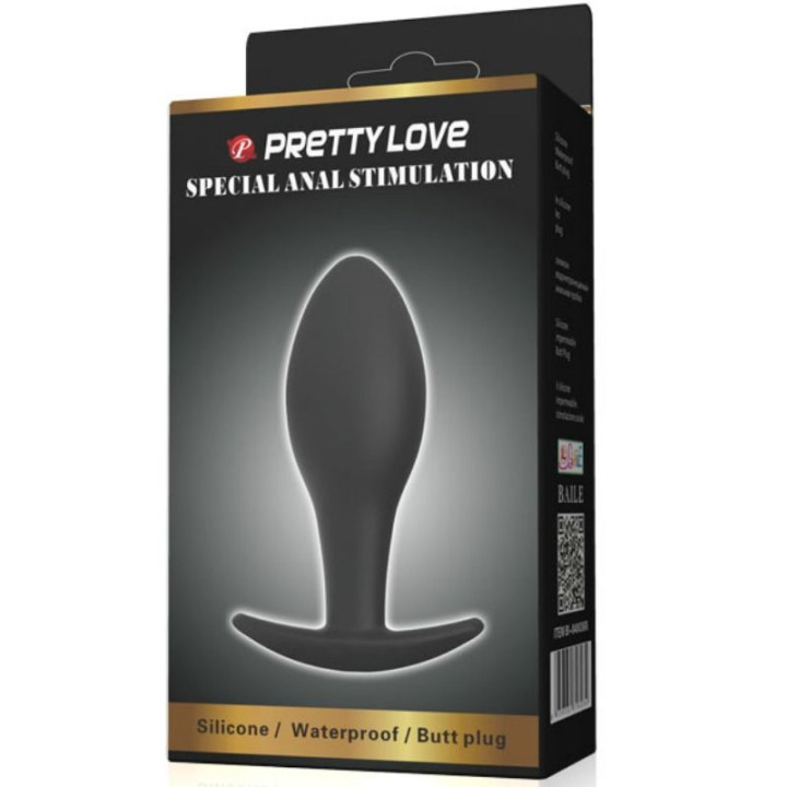 PRETTY LOVE PLUG ANAL SILICONA ANCLA 85 CM NEGRO