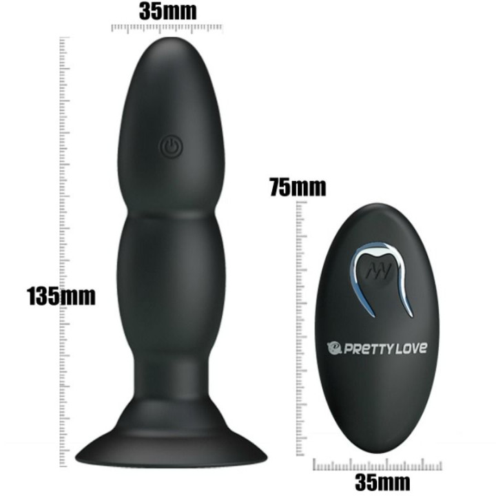 PRETTY LOVE PLUG VIBRADOR Y ROTACION POR CONTROL REMOTO