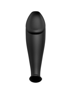 PRETTY LOVE PLUG ANAL SILICONA FORMA PENE Y 12 MODOS VIBRACION NEGRO 2