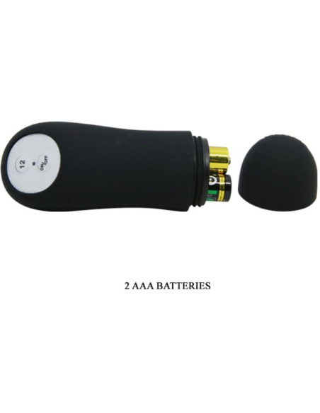 PRETTY LOVE PLUG ANAL SILICONA FORMA PENE Y 12 MODOS VIBRACION NEGRO PRETTY LOVE PLUG ANAL SILICONA FORMA PENE Y 12 MODOS VIBRACION NEGRO