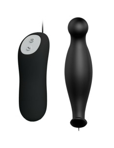 PRETTY LOVE PLUG ANAL SILICONA 12 MODOS VIBRACION NEGRO 2
