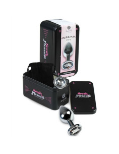 SECRETPLAY PLUG ANAL ALUMINIO TRANSPARENTE 8 CM 2