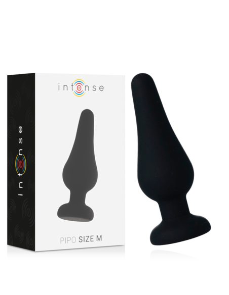 INTENSE ANAL PLUG PIPO M SILICONE NEGRO 11 CM INTENSE ANAL PLUG PIPO M SILICONE NEGRO 11 CM
