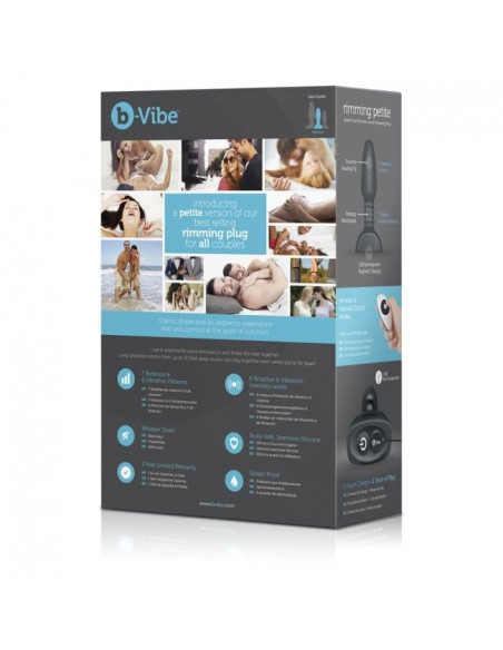 B VIBE RIMMING CONTROL REMOTO ANAL PLUG PETITE NEGRO B VIBE RIMMING CONTROL REMOTO ANAL PLUG PETITE NEGRO
