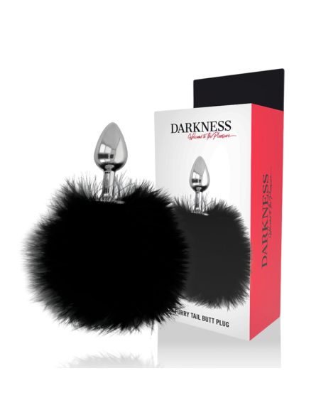 DARKNESS EXTRA BUTTPLUG ANAL CON COLA NEGRO 7 CM DARKNESS EXTRA BUTTPLUG ANAL CON COLA NEGRO 7 CM