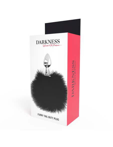 DARKNESS EXTRA BUTTPLUG ANAL CON COLA NEGRO 7 CM DARKNESS EXTRA BUTTPLUG ANAL CON COLA NEGRO 7 CM