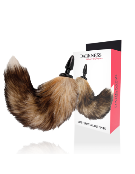 DARKNESS COLA NATURAL CON PLUG ANAL SILICONA 10 CM DARKNESS COLA NATURAL CON PLUG ANAL SILICONA 10 CM