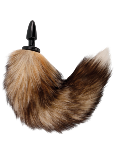 DARKNESS COLA NATURAL CON PLUG ANAL SILICONA 10 CM