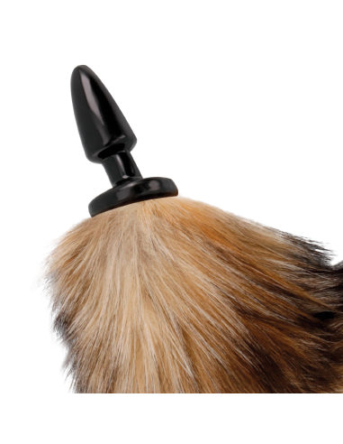 DARKNESS COLA NATURAL CON PLUG ANAL SILICONA 10 CM