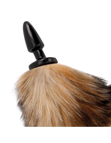 DARKNESS COLA NATURAL CON PLUG ANAL SILICONA 10 CM DARKNESS COLA NATURAL CON PLUG ANAL SILICONA 10 CM