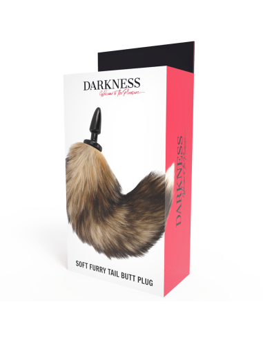 DARKNESS COLA NATURAL CON PLUG ANAL SILICONA 10 CM