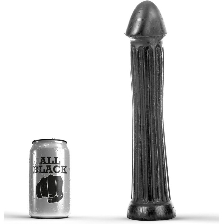 ALL BLACK PLUG DILDO 31 CM