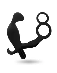 ADDICTED TOYS PLUG ANAL CON ANILLA DOBLE PENE Y TESTICULOS NEGRO 2