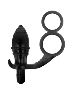 ADDICTED TOYS PLUG ANAL CON ANILLA DOBLE NEGRO 2