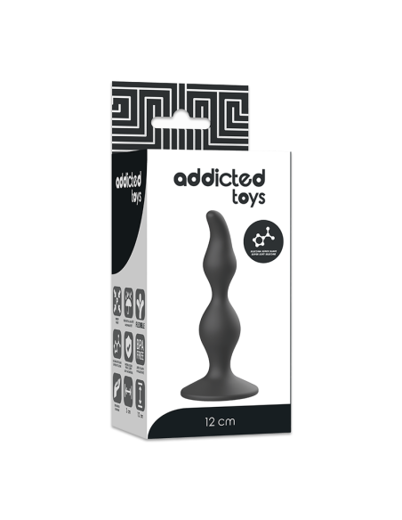 ADDICTED TOYS ANAL SEXUAL PLUG 12 CM NEGRO ADDICTED TOYS ANAL SEXUAL PLUG 12 CM NEGRO
