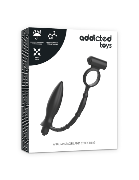 ADDICTED TOYS PLUG ANAL CON ANILLO VIBRADOR ADDICTED TOYS PLUG ANAL CON ANILLO VIBRADOR
