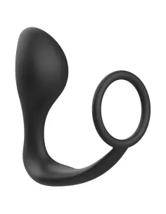 ADDICTED TOYS PLUG ANAL CON ANILLO SILICONA NEGRO 2