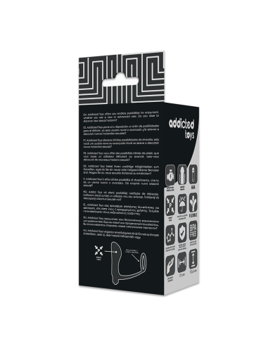 ADDICTED TOYS PLUG ANAL VIBRADOR CON ANILLO PENE
