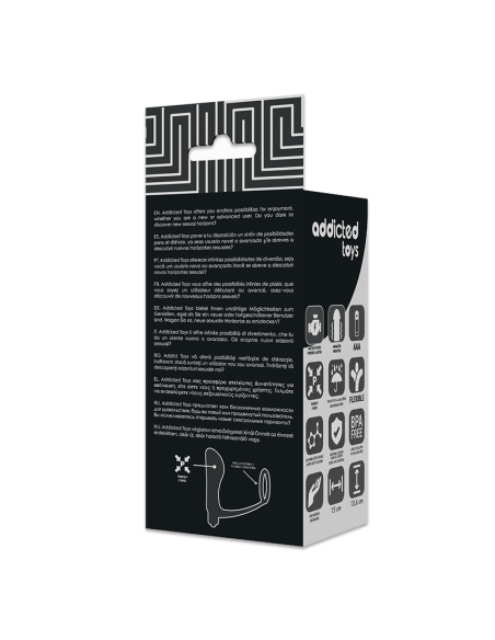 ADDICTED TOYS PLUG ANAL VIBRADOR CON ANILLO PENE ADDICTED TOYS PLUG ANAL VIBRADOR CON ANILLO PENE