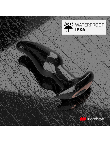 ANBIGUO WATCHME CONTROL REMOTO PLUG ANAL VIBRADOR CON ROTACION DE PERLAS AMADEUS