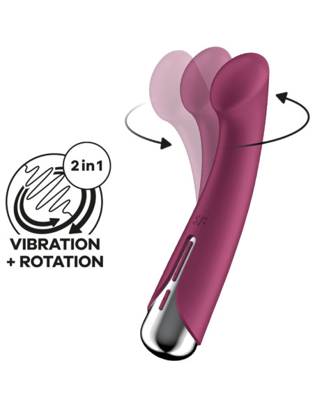 SATISFYER SPINNING G SPORT 1 VIBRADOR ROTADOR ROJO