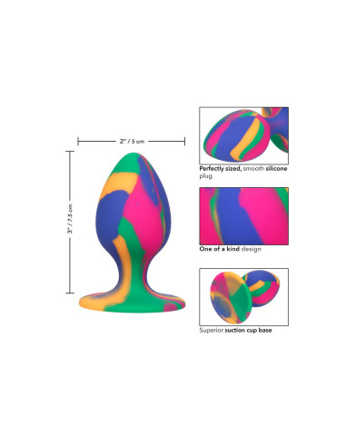 CALEXOTICS CHEEKY MEDIUM TIE DYE PLUG ANAL