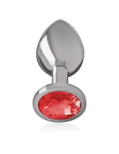 INTENSE PLUG ANAL METAL ALUMINIO CON CRISTAL ROJO TALLA L 2