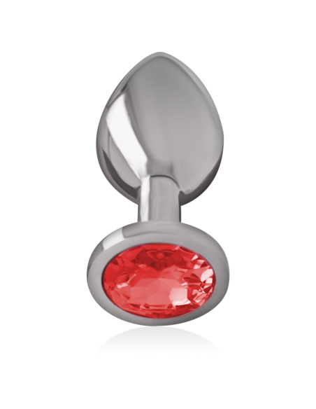 INTENSE PLUG ANAL METAL ALUMINIO CON CRISTAL ROJO TALLA L INTENSE PLUG ANAL METAL ALUMINIO CON CRISTAL ROJO TALLA L