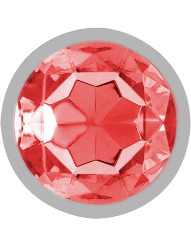 INTENSE PLUG ANAL METAL ALUMINIO CON CRISTAL ROJO TALLA L