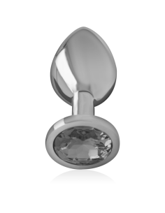 INTENSE PLUG ANAL METAL ALUMINIO CON CRISTAL NEGRO TALLA M 2