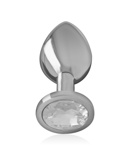 INTENSE PLUG ANAL METAL ALUMINIO CON CRISTAL PLATA TALLA M INTENSE PLUG ANAL METAL ALUMINIO CON CRISTAL PLATA TALLA M