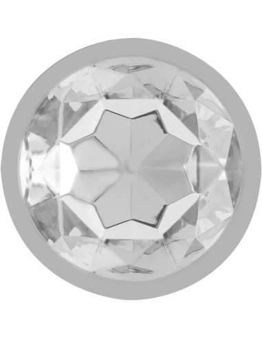 INTENSE PLUG ANAL METAL ALUMINIO CON CRISTAL PLATA TALLA M