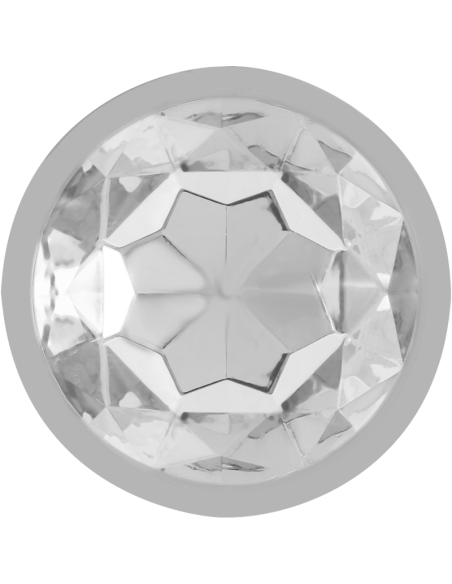 INTENSE PLUG ANAL METAL ALUMINIO CON CRISTAL PLATA TALLA M INTENSE PLUG ANAL METAL ALUMINIO CON CRISTAL PLATA TALLA M