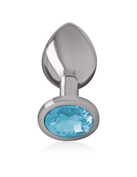 INTENSE PLUG ANAL METAL ALUMINIO CON CRISTAL AZUL TALLA M INTENSE PLUG ANAL METAL ALUMINIO CON CRISTAL AZUL TALLA M
