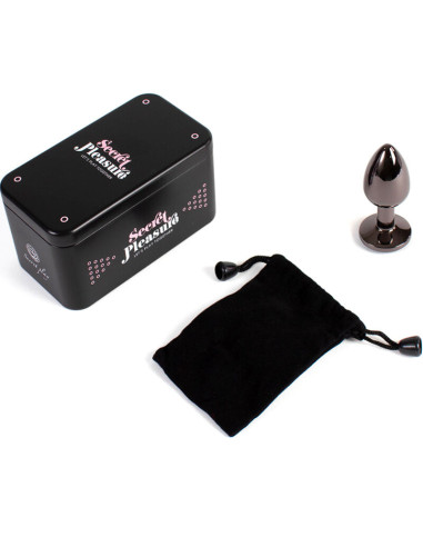 SECRETPLAY GUNMETAL BUTT PLUG TALLA S 7 CM
