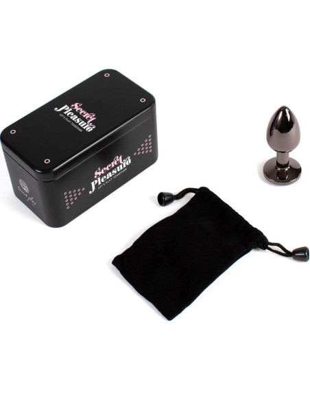 SECRETPLAY GUNMETAL BUTT PLUG TALLA S 7 CM SECRETPLAY GUNMETAL BUTT PLUG TALLA S 7 CM